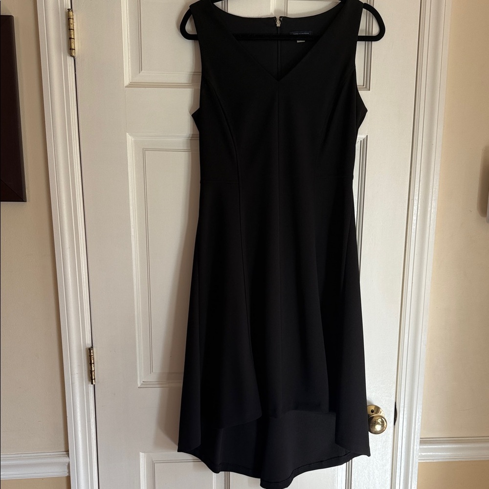 Elegant Black Sleeveless Tommy Hilfiger High-low Dress